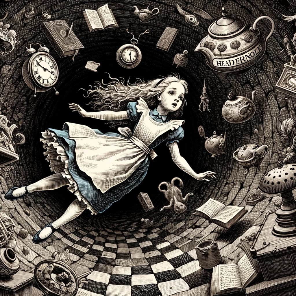 Lewis Carroll: Alicia en el País de las Maravillas. Resumen y análisis 1 Alicia cayendo en el País de las Maravillas