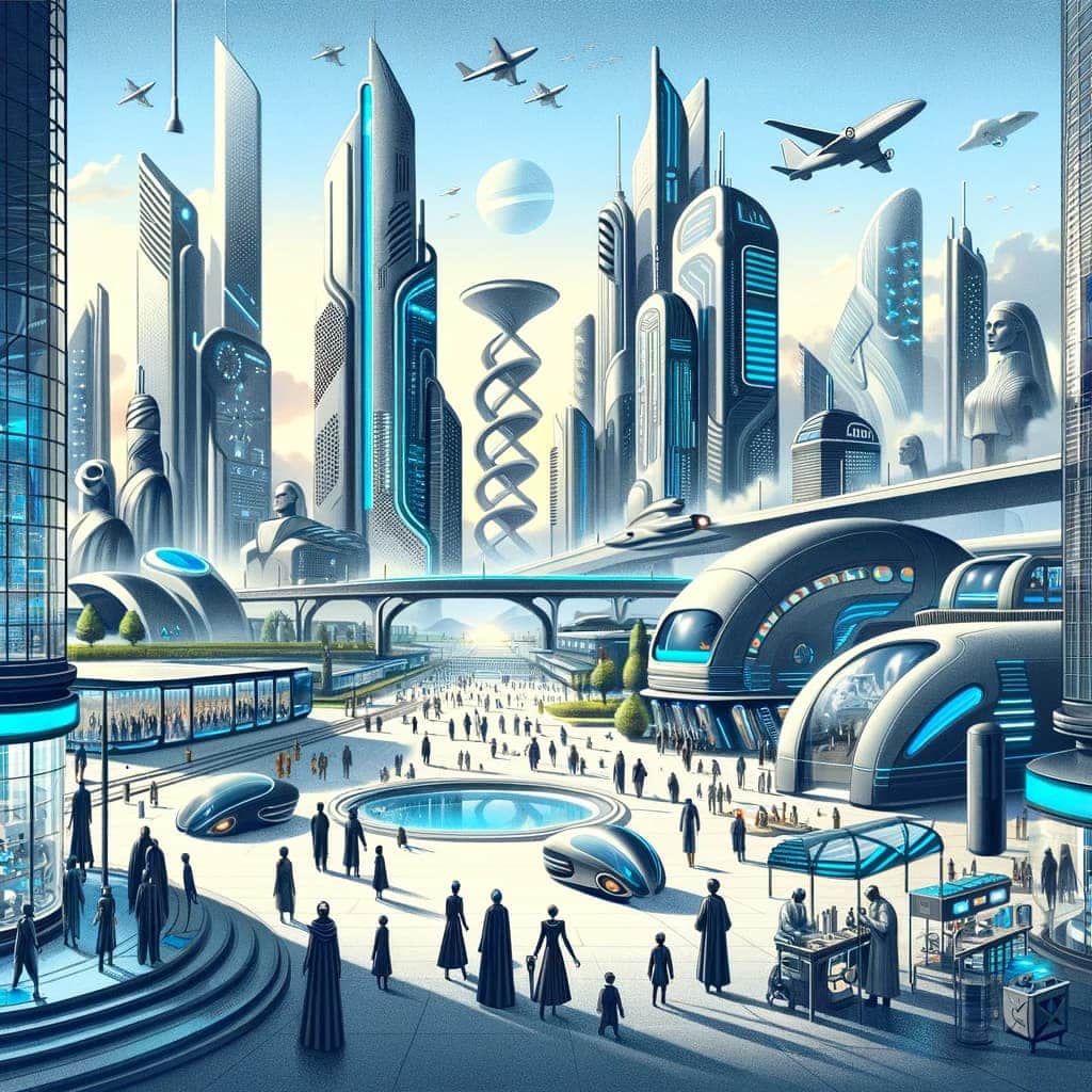 Ciudad Futurista en "Un Mundo Feliz"